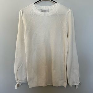 Loft sweater with bow sleeves